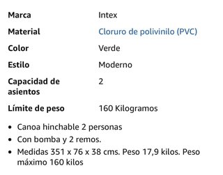 Kayak Intex Challenger K2 Nuevo y Precintado
