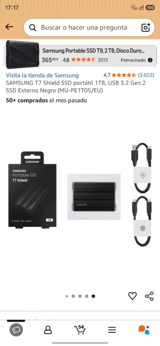 Samsung T7 Shield 1TB SSD Portátil