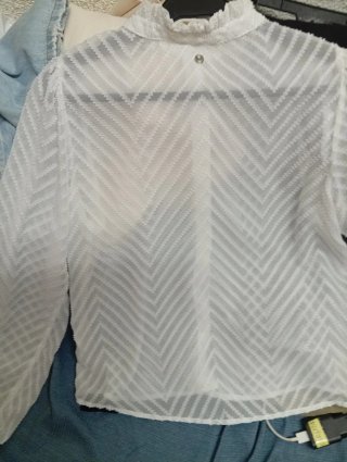 Blusa Victoriana Blanca Talla 38