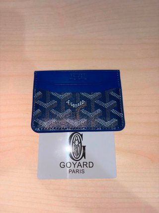 Portacarte Goyard Blu