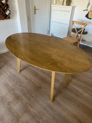 Mesa de comedor de madera 160x95.5 cm