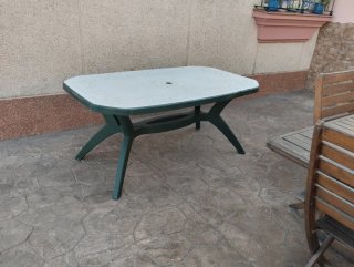 Mesa de jardín 1,62m x 0,93m x 0,72m