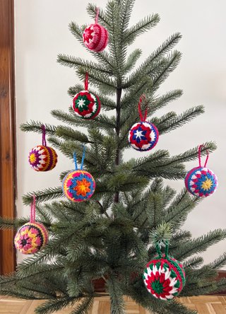 Adorno de Navidad de ganchillo