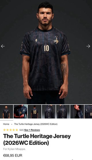 Camiseta Mbappé Comma Talla S