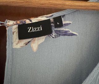 Camicia donna Zizzi fantasia floreale azzurra TG 5
