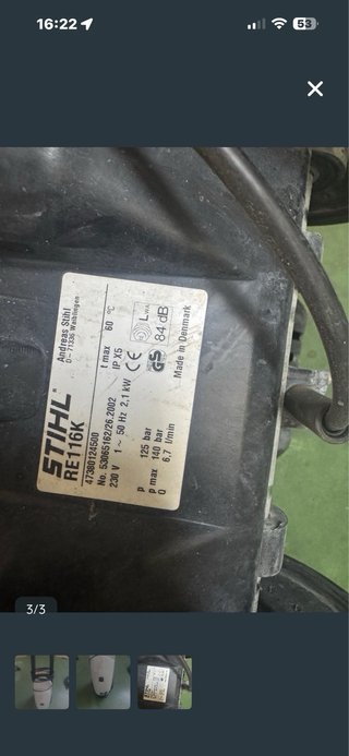 Hidrolimpiadora Stihl RE 116K