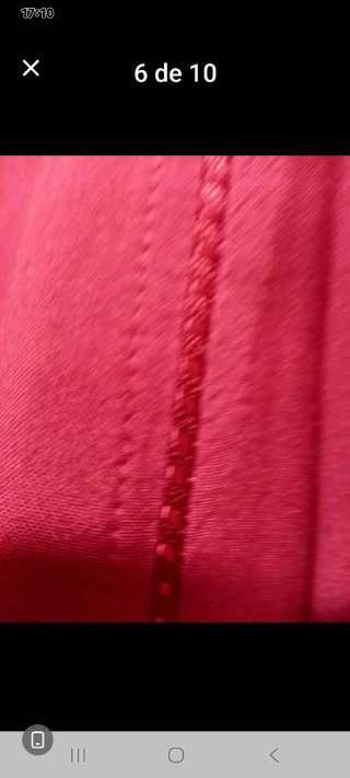 Vestido rojo sin mangas bordado