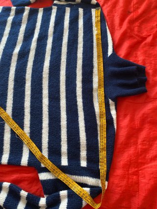 Jersey lana cuello alto rayas