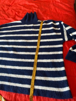 Jersey lana cuello alto rayas