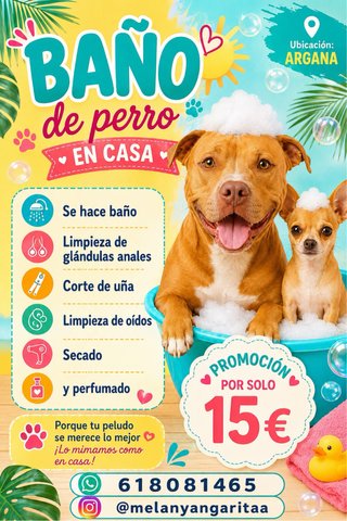 Servicio de Baño para Perros a Domicilio