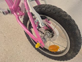 Bicicleta infantil JLWenti 14 pulgadas con ruedine