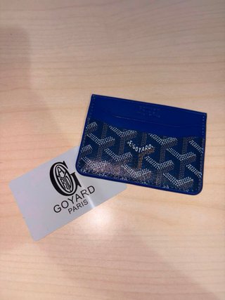 Portacarte Goyard Blu