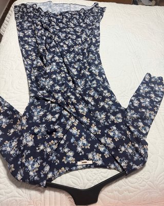 Vestido largo estampado floral