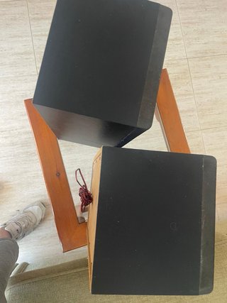 2 Altavoces Quasar Negros y Plateados