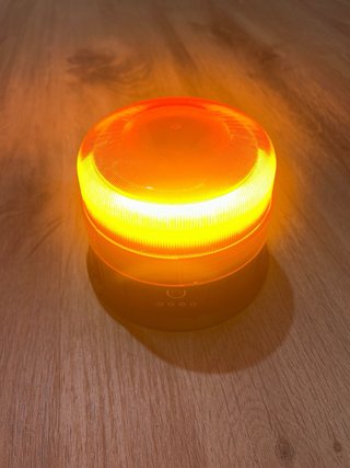Luz intermitente ámbar