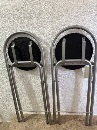 2 Taburetes Cocina Plegables