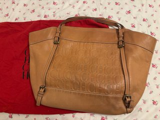 Bolso Carolina Herrera Cuero Camel