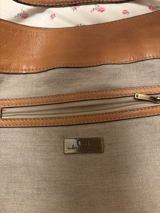 Bolso Carolina Herrera Cuero Camel