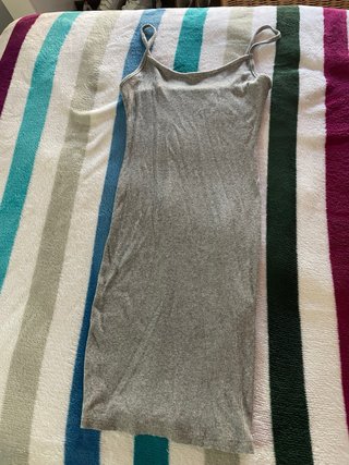 Vestido gris talla XS