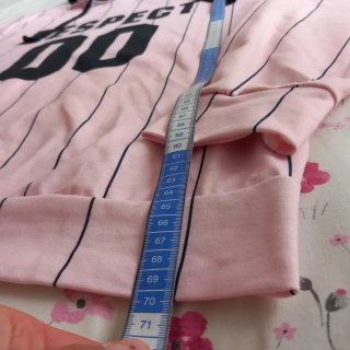 Sudadera SHEIN Rayas Rosa y Negra Talla L