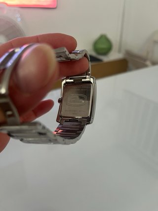 Reloj Lotus Plata y Naranja