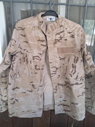 Chaqueta Militar SP Talla M Camuflaje Desierto