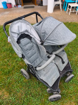 Carro gemelar Valco Snap Duo gris