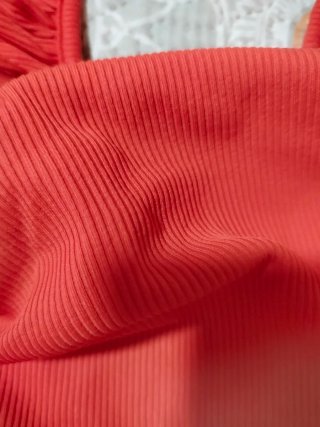 Body rojo con volantes