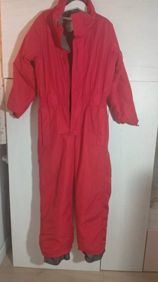 Mono de esquí rojo 8-10 años