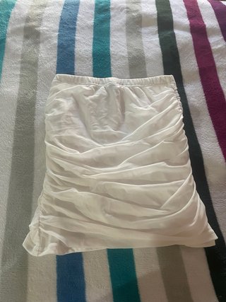 Falda corta blanca Talla XS