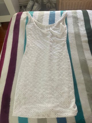 Vestido blanco corto talla XS