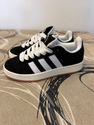 Adidas Campus Niño Negro Blanco