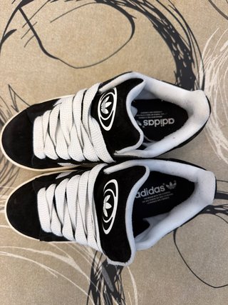Adidas Campus Niño Negro Blanco