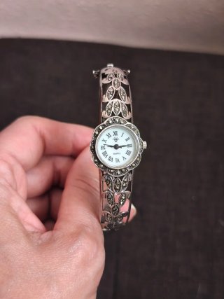 Reloj Brazalete Plata 925 Maciza