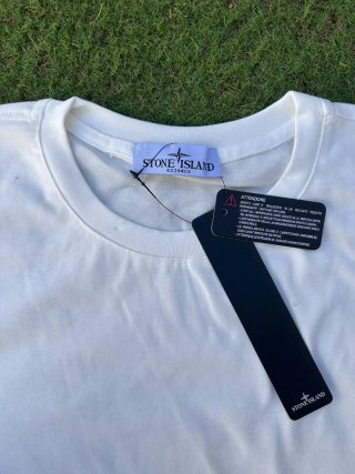 Camiseta Stone Island Blanca Talla M