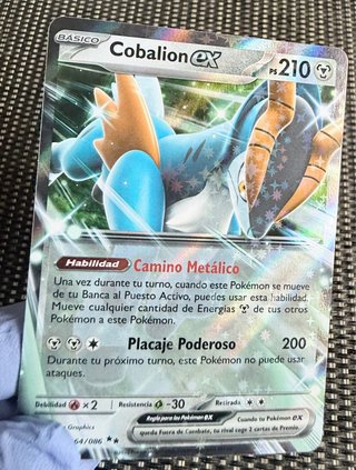 Cartas Pokémon Cobalion EX 064/086 Holo 🇪🇸 TCG