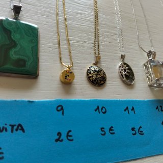 Joyas y bisutería, Plata, Ópalos, Malaquita