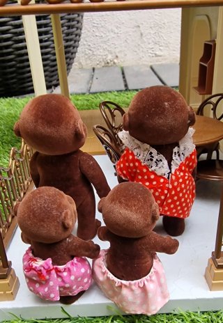 Familia de Monos vintage Sylvanian Families