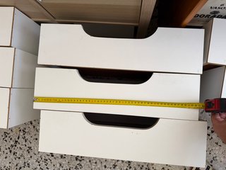 8 Cajones de madera (mdp/aglomerado) blancos