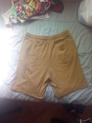Pantalón corto amarillo/marrón hombre