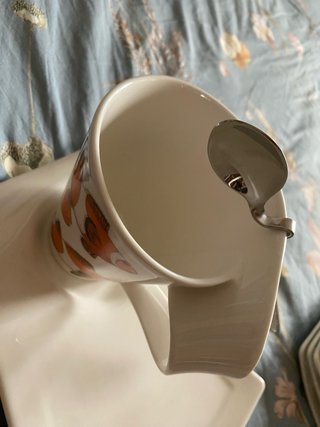 Taza Villeroy & Boch con plato y cuchara