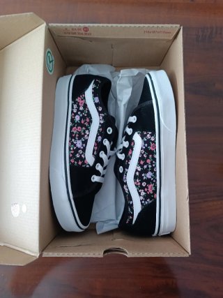 Vans Filmore Decon Floral Negras - Talla37 NUEVAS