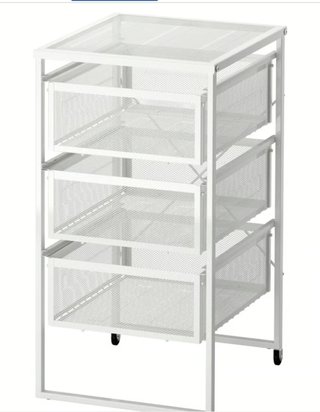 2 Cajoneras Metálica Ikea 3 Gavetas Lennart