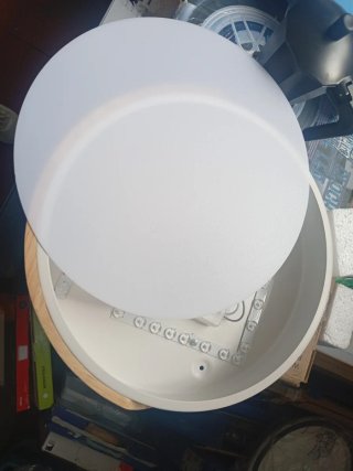 Plafón LED Madera Redondo 24W