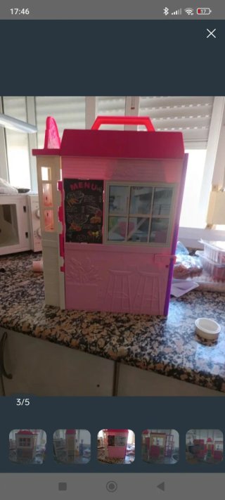 Casa de Muñecas Barbie Restaurante