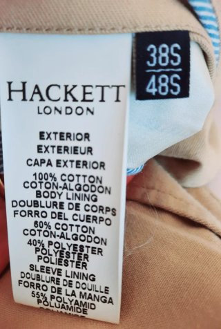 Hackett London Chaqueta Primavera/Verano Talla 38S