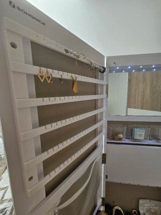 Joyero con espejo y luz leds