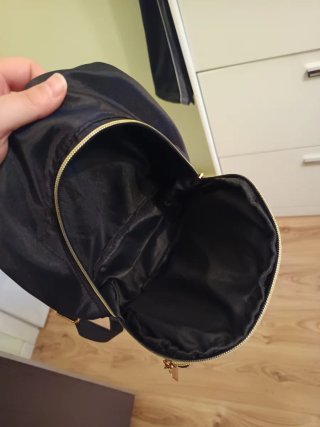 Mochila Nylon Negra Pequeña Nueva