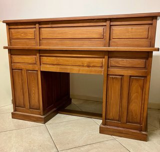 Scrivania vintage ‘900 con serranda in legno