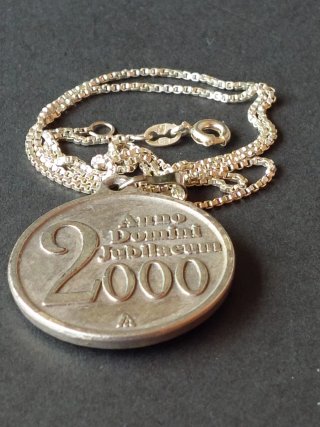 Cadena Plata 925 y colgante Religioso